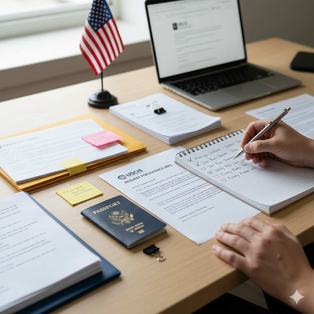 Carta de evidencia adicional USCIS