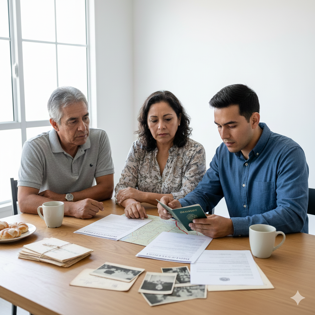Petición familiar antigua sigue vigente después de muchos años. 