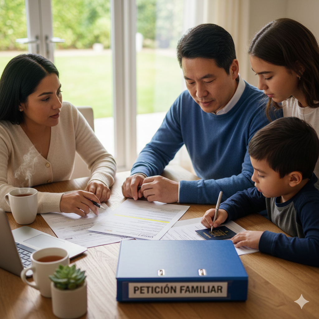 Cómo acelerar mi petición familiar organizando documentos. 