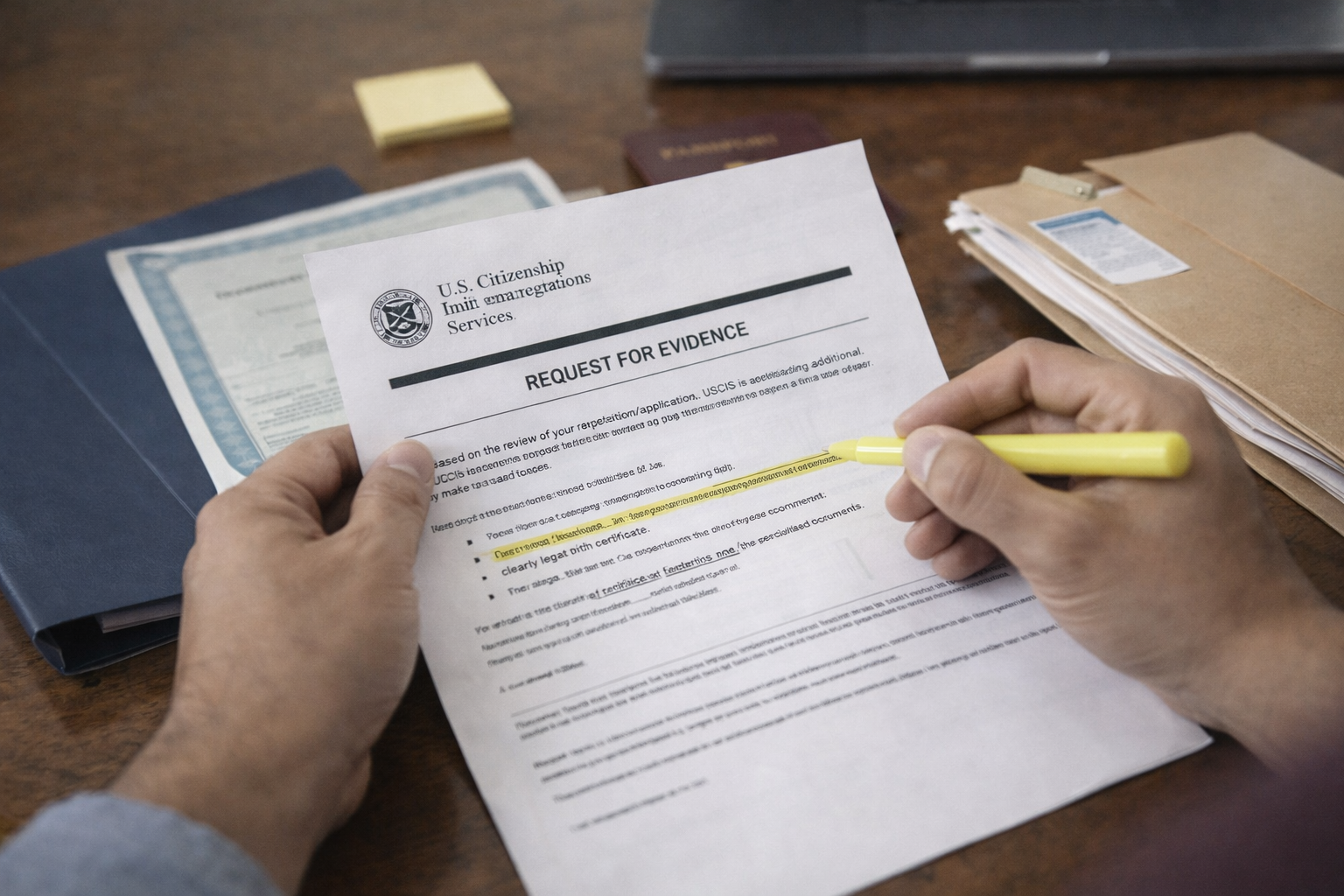 Qué pasa si inmigración me pide más pruebas