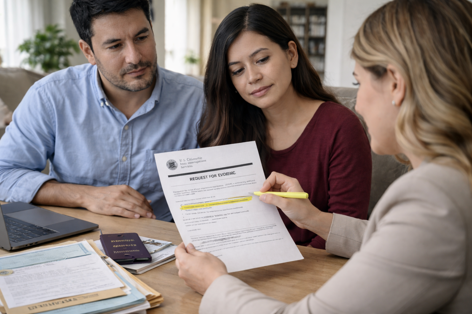 Qué pasa si inmigración me pide más pruebas